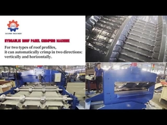 0.3-0.8mm thép kẽm dây chuyền mái ván máy cong với động cơ 11kw cho mái nhà sử dụng